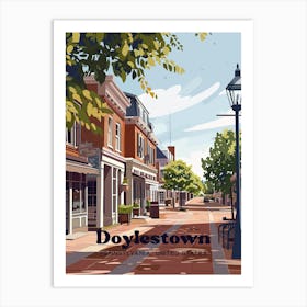 Doylestown Pennsylvania Beautiful Art Illustration Art Print