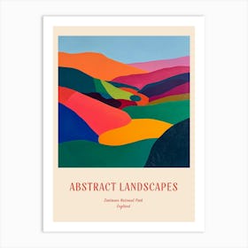 Colourful Abstract Dartmoor National Park England 2 Poster Art Print