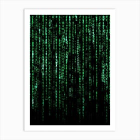 Matrix Code Art Print