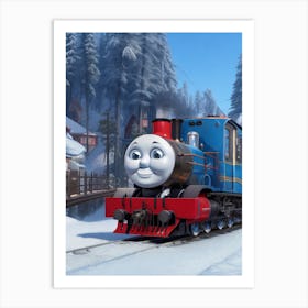 Dreamshaper V7 There Are 2 Thomas Train Our New Year In An Ele 0 Art Print
