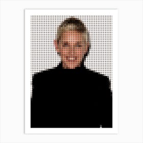 Ellen Degeneres In Style Dots Art Print