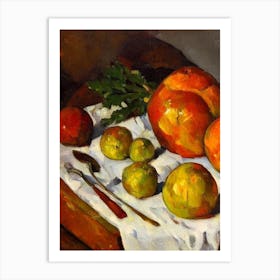 Celeriac Cezanne Style vegetable Art Print