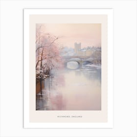 Dreamy Winter Painting Poster Richmond England 1 Art Print