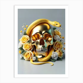 Luxury Skull Enigma 8 Art Print