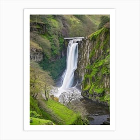 Pistyll Rhaeadr, United Kingdom Majestic, Beautiful & Classic (2) Art Print