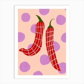 Red Chili Peppers Art Print