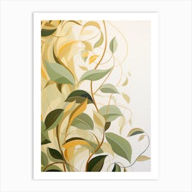 Abstract Of Leaves Art Print