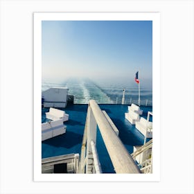 View From The Deck Of A Ferry - Ouistreham to Portsmouth Art Print