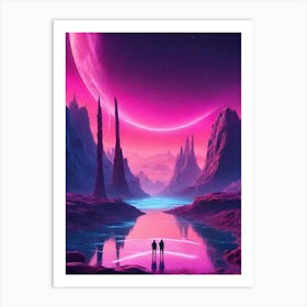 Space Landscape 3 Art Print