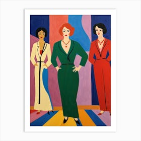 Three Women 1 Art Print