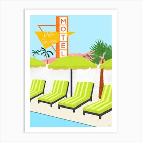 Palm Springs Motel  Art Print