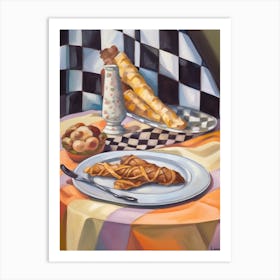 Cannoli Still Life Painting Art Print