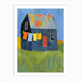 Laundry House Art Print