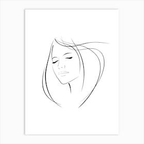 Portrait Of A Woman 3 Art Print