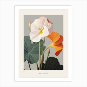 Flower Illustration Nasturtium 4 Poster Art Print