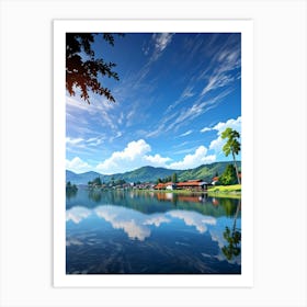 Lake In Thailand Art Print