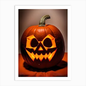 Halloween Pumpkin Carving Art Print