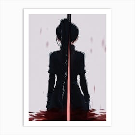 Samurai Sword Art Print