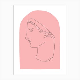 Aesthetic Female Pink Art Print
