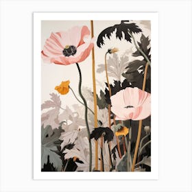 Flower Illustration Poppy 2 Art Print