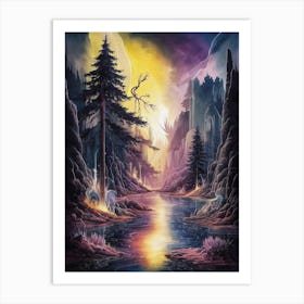 'Dark Forest' 2 Art Print