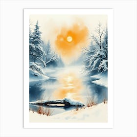 Winter Painting Art Print