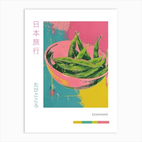 Edamame Duotone Silkscreen Poster 3 Art Print