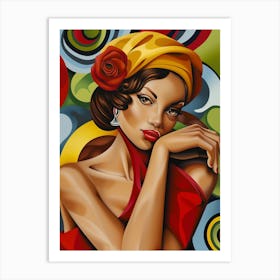 Afro-American Woman Art Print