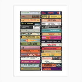 1963 Music - Cassette Print - Born in '63 - 61st Birthday Art Print