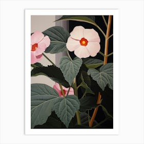 Flower Illustration Impatiens 1 Art Print