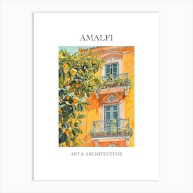 Amalfi Travel And Architecture Poster 3 Art Print