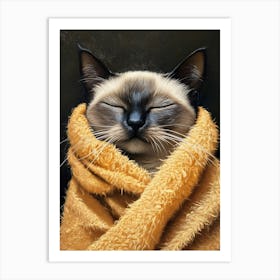 Bathroom Cat 13 Art Print