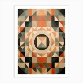 Mozaic Abstraction. Vintage Art Print