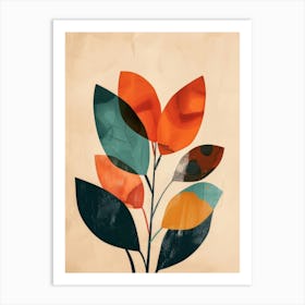 Abstract Leaves 15 Art Print