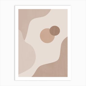 Calming Abstract Painting in Neutral Tones 15 Art Print