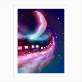 Train In The Sky Art Print