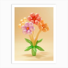 Dreamy Inflatable Flowers Zinnia 1 Art Print