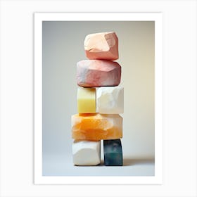 Stack Of Soap, Stone Art 1 Art Print