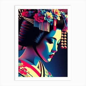 Japan Geisha Visual 74 Art Print