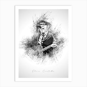 Elvis Costello Art Print
