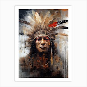 Spiritual Rhythms: Unveiling the Soul of Native American Tribes Art Print