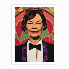 Glenda Jackson Illustration Movies Art Print