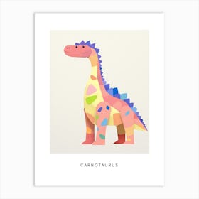 Nursery Dinosaur Art Carnotaurus Poster Art Print