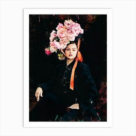 Flower Hat selena gomez Art Print