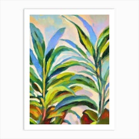 Prayer Plant 2 Impressionist Painting Art Print