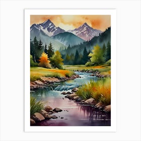 Landscape Painting 31 Art Print