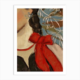 Red Ribbon Art Print