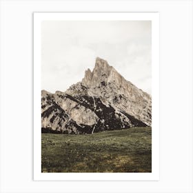 Mountain Peak Scenery Art Print
