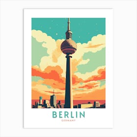 Berlin Skyline Art Print