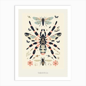 Colourful Insect Illustration Tarantula 7 Poster Art Print